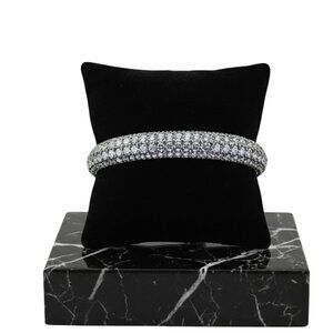 Charter Club – Sparkling Clear Pave Glass Bangle